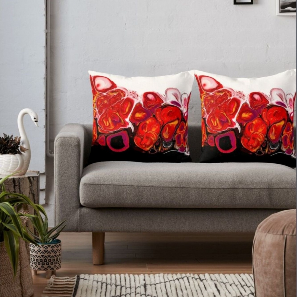 Bild 1 von Dekokissen "Roter Karneol"  / (Bezug/Innenkissen) Bezug + Innenkissen / (Größe) 60 x 60 cm