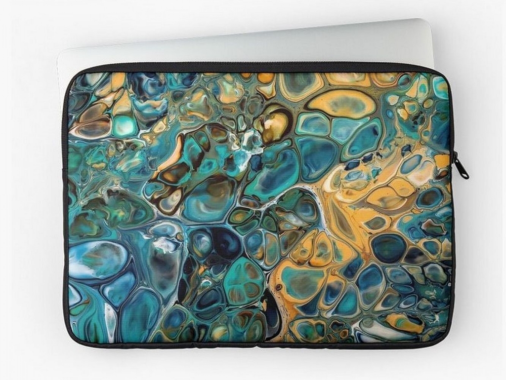Bild 1 von Laptoptasche "Blaues Tigerauge"  / (Modell) MacBook Pro / Retina 15“ (36 x 25 cm)