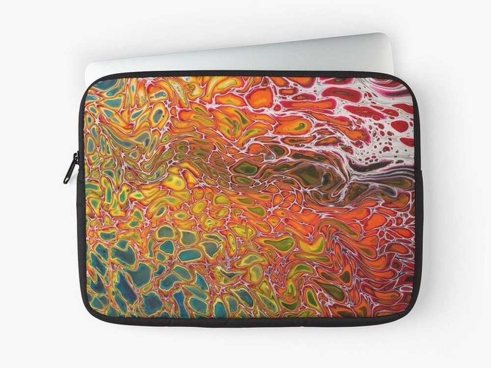 Bild 1 von Laptoptasche "Lava im Fluss"  / (Modell) MacBook 12“ (28 x 20 cm)