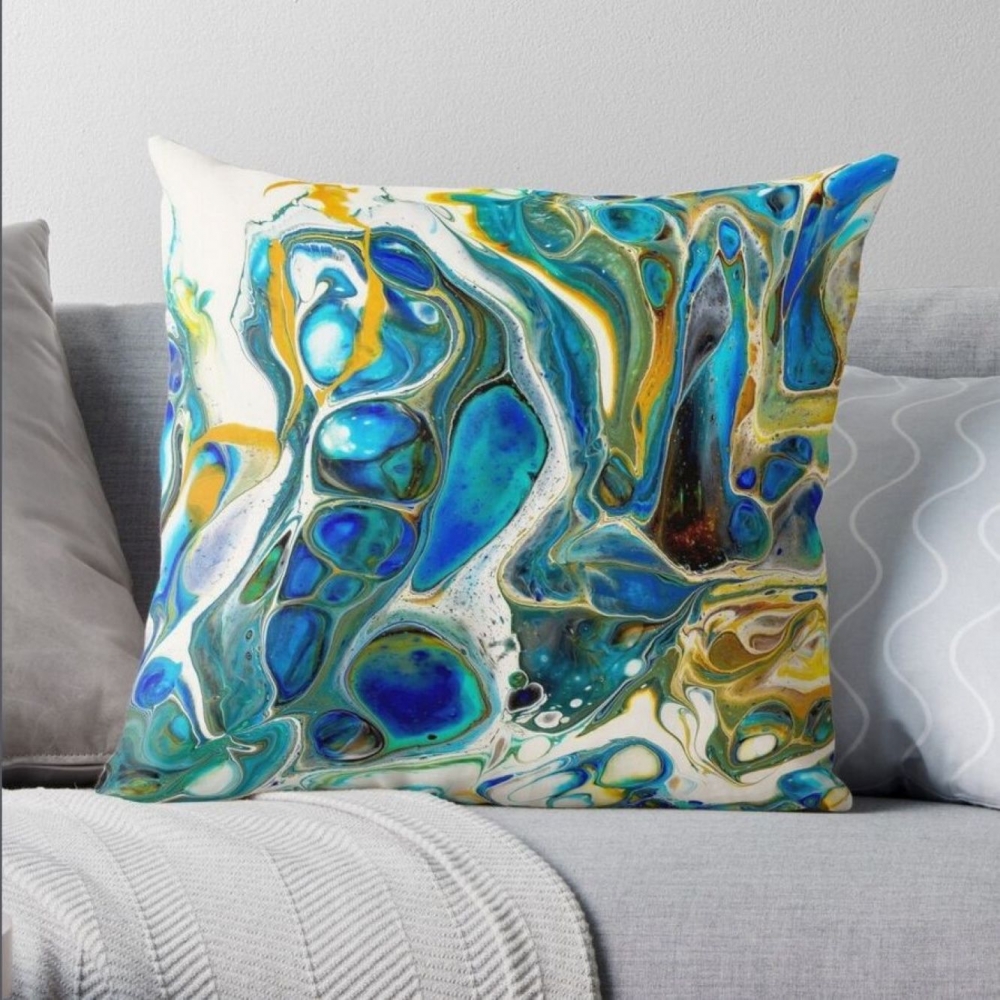 Bild 1 von Dekokissen "Labradorit"  / (Bezug/Innenkissen) nur Bezug / (Größe) 50 x 50 cm