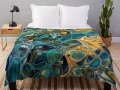 Fleecedecke "Blaues Tigerauge"