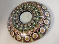 Bild 1 von Großer Teelichthalter „Kollektion Ackerhummel“ – Handgemaltes Punkte-Mandala (Ø 14 cm)