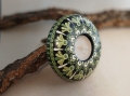 Bild 2 von Teelichthalter „Kollektion Laubfrosch“ – Handgemaltes Punkte-Mandala (Ø 10,5 cm)