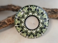 Bild 1 von Teelichthalter „Kollektion Laubfrosch“ – Handgemaltes Punkte-Mandala (Ø 10,5 cm)