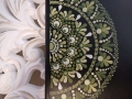 Bild 2 von Notizbuch A5 „Kollektion Laubfrosch“ – Handgemaltes Punkte-Mandala mit fühlbarem 3D-Effekt