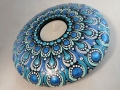 Bild 3 von Großer Teelichthalter „Kollektion Eisvogel“ – Handgemaltes Punkte-Mandala (Ø 14 cm)