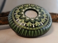Bild 3 von Großer Teelichthalter „Kollektion Laubfrosch“ – Handgemaltes Punkte-Mandala (Ø 14 cm)