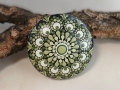 Mandala-Stein „Kollektion Laubfrosch“ – Handgemaltes Dot Painting Unikat (Ø 7,5 cm)