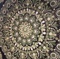 Bild 2 von Leinwandbild 20x20 cm  „Kollektion Laubfrosch“ – Handgemaltes Dot-Mandala auf Keilrahmen