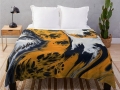 Bild 1 von Fleecedecke "Schwarzgoldener Achat"