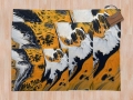 Bild 5 von Fleecedecke "Schwarzgoldener Achat"